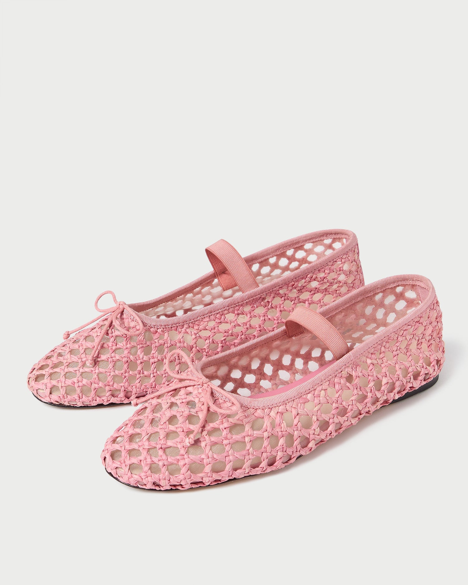 Leonie Pink Crochet Ballet Flat
