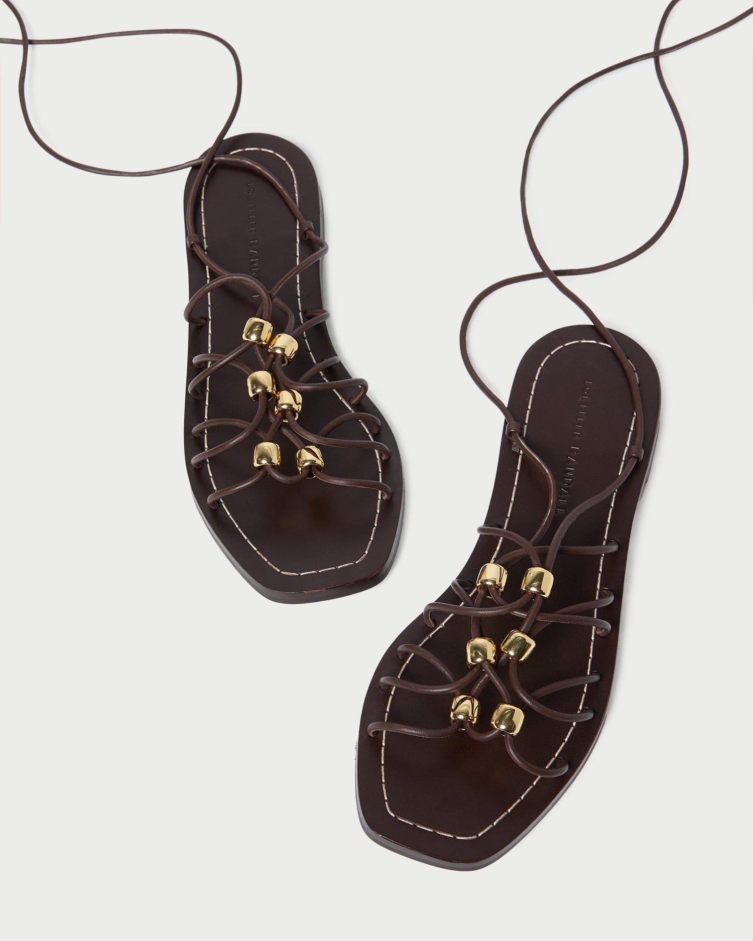 Mella Espresso Leather Wrap Sandal