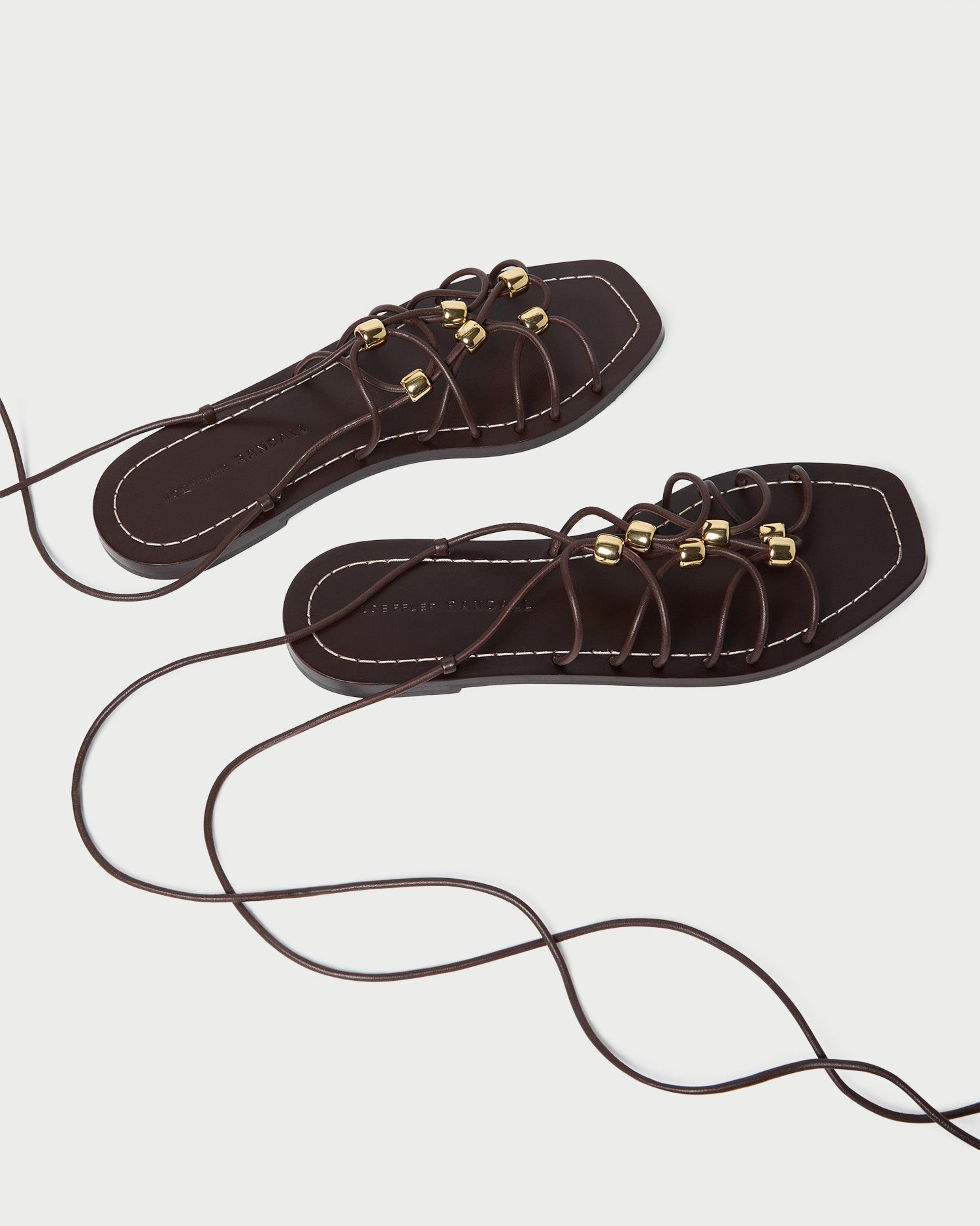 Mella Espresso Leather Wrap Sandal