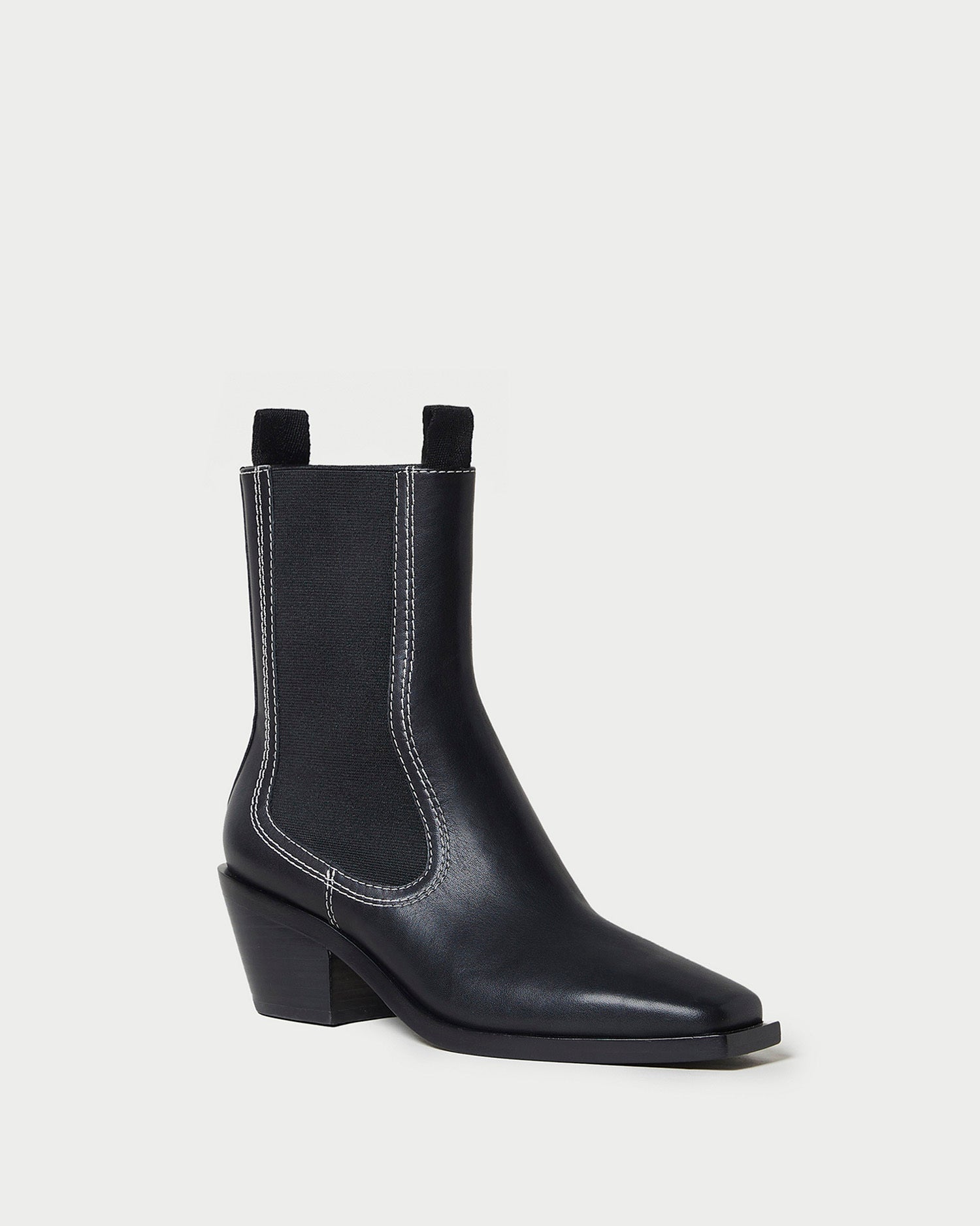 Nat Black Mid Western Boot