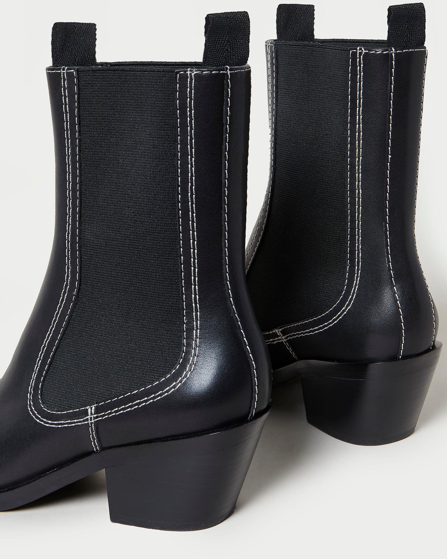 Nat Black Mid Western Boot