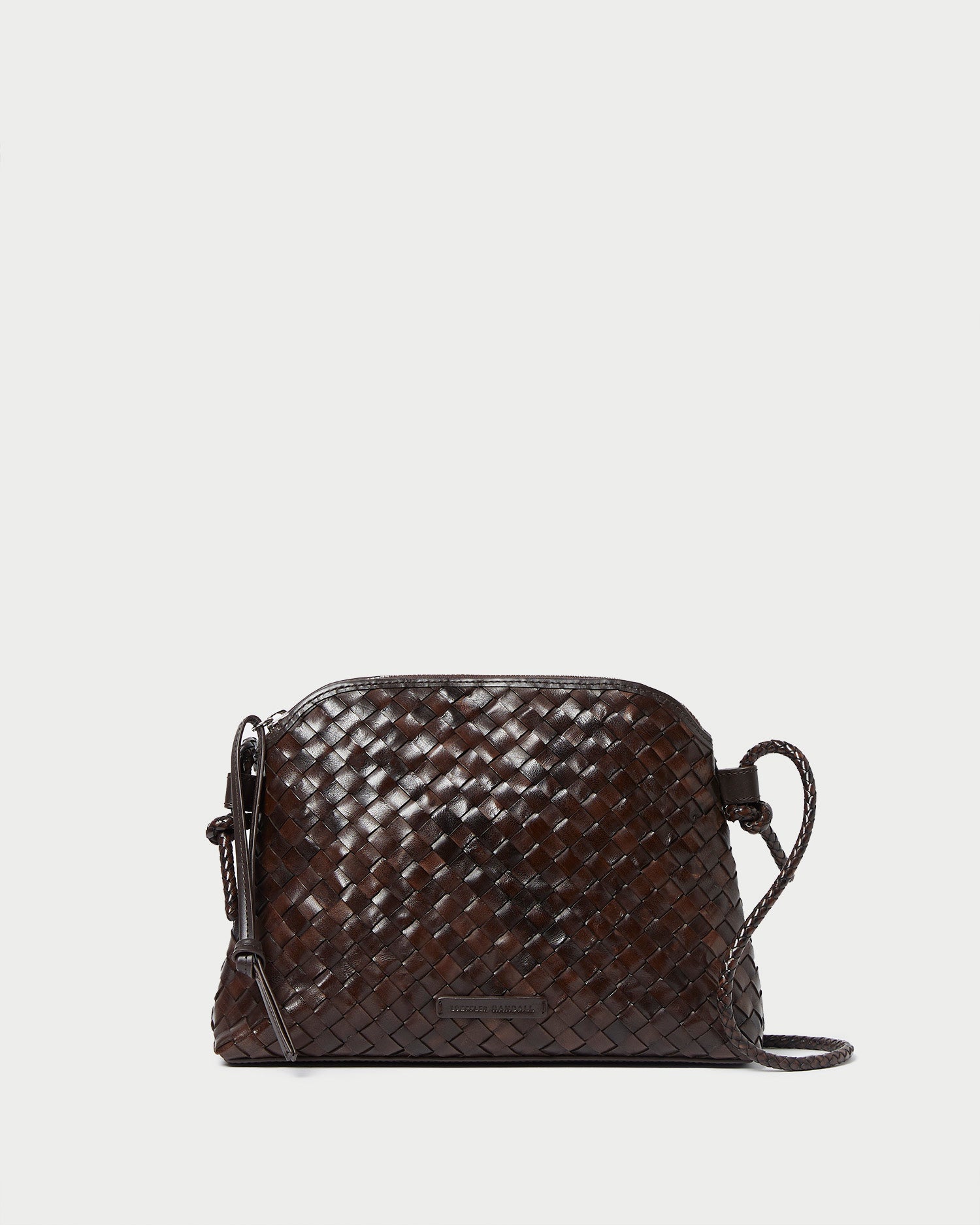 Mallory Chocolate Woven Crossbody