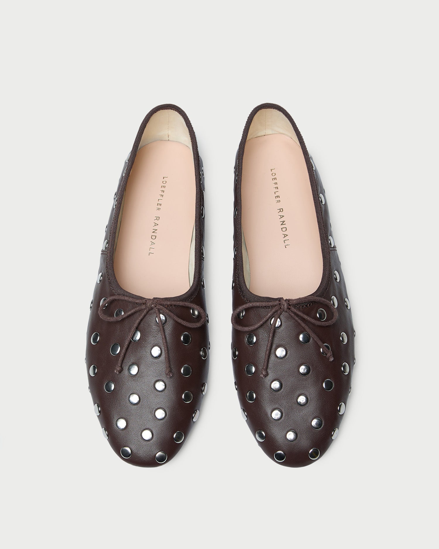 Landon Espresso/Silver Ballet Flat