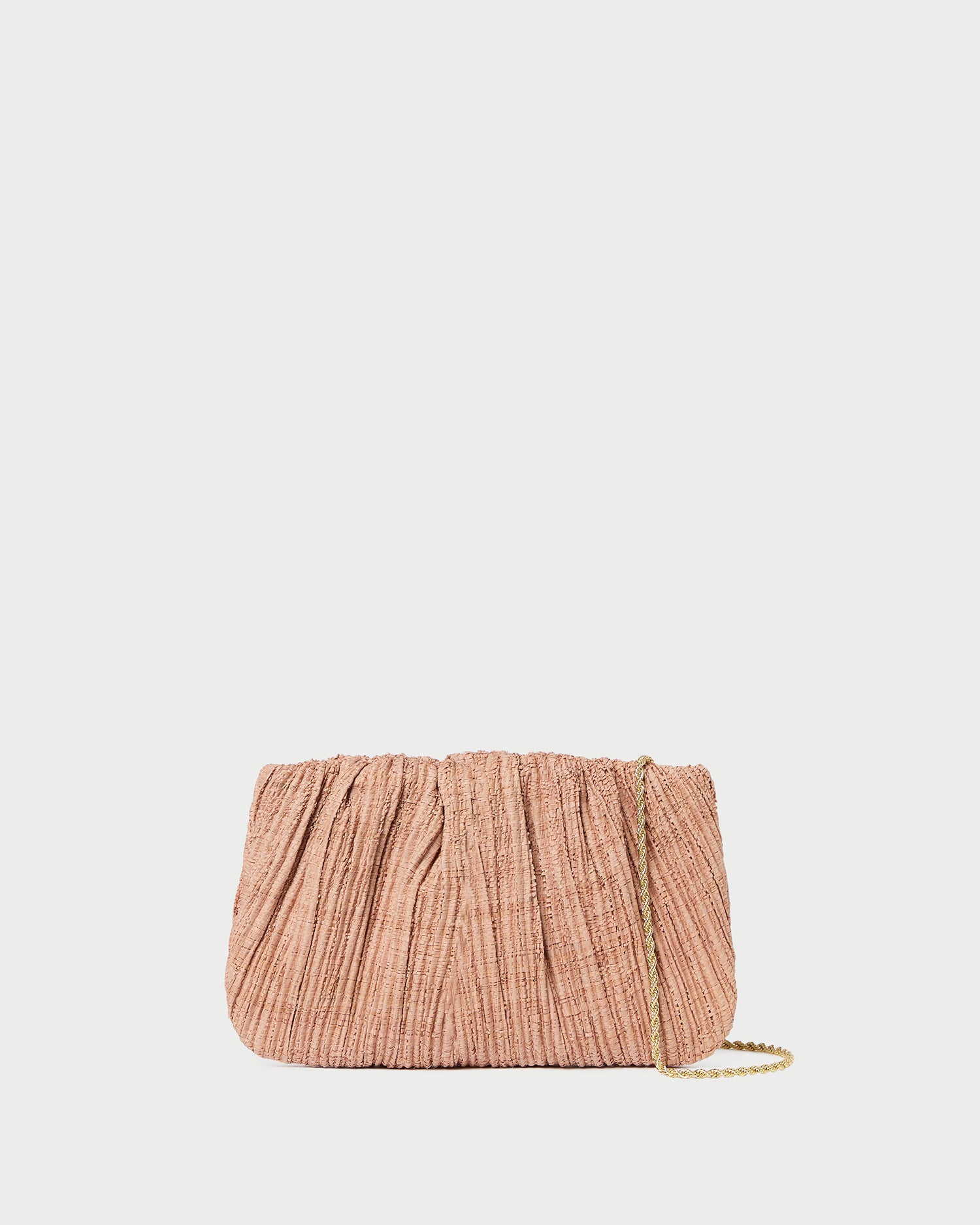 Brit Blush Flat Pleated Clutch
