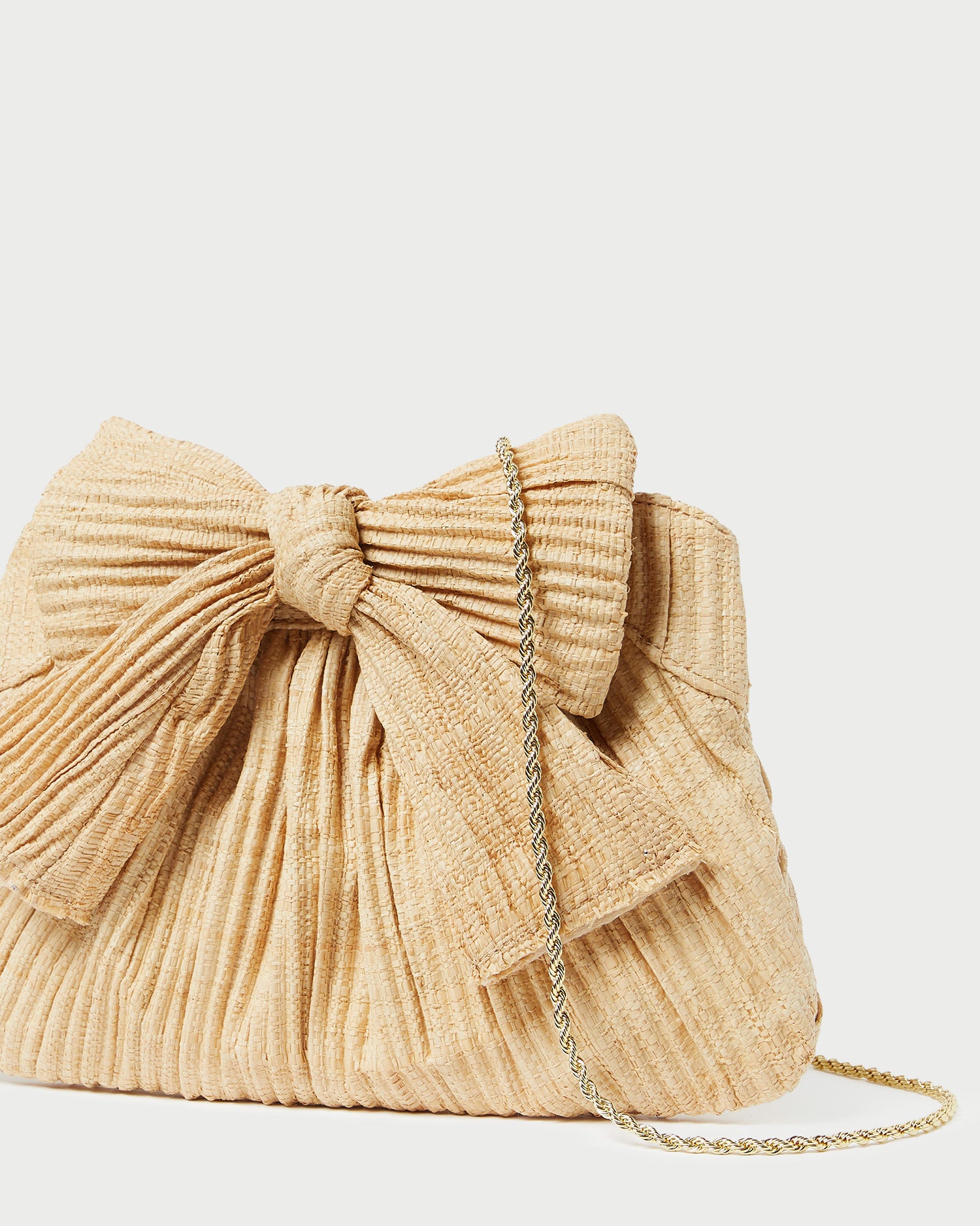 Rayne Natural Bow Clutch