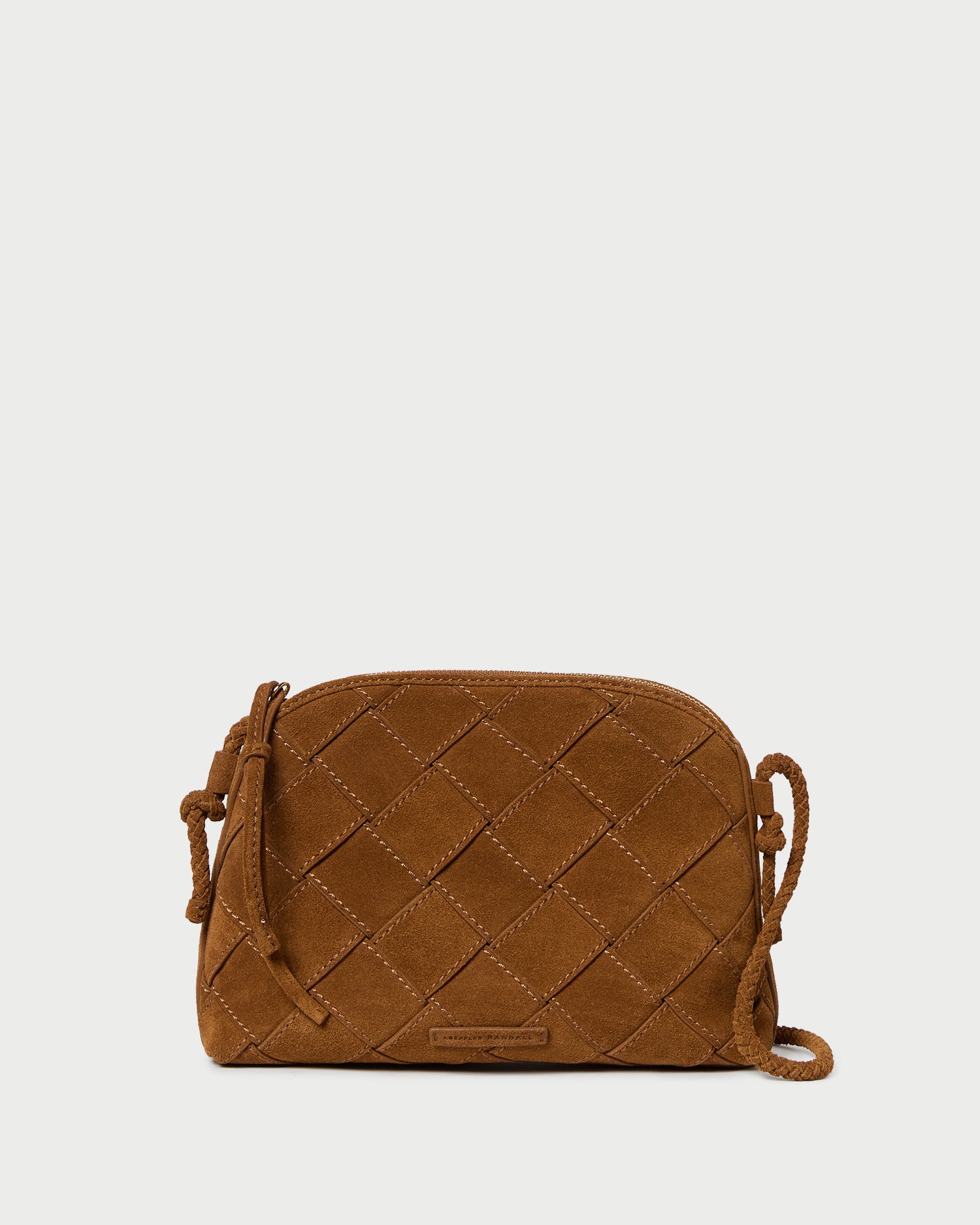 Mallory Cacao Woven Crossbody