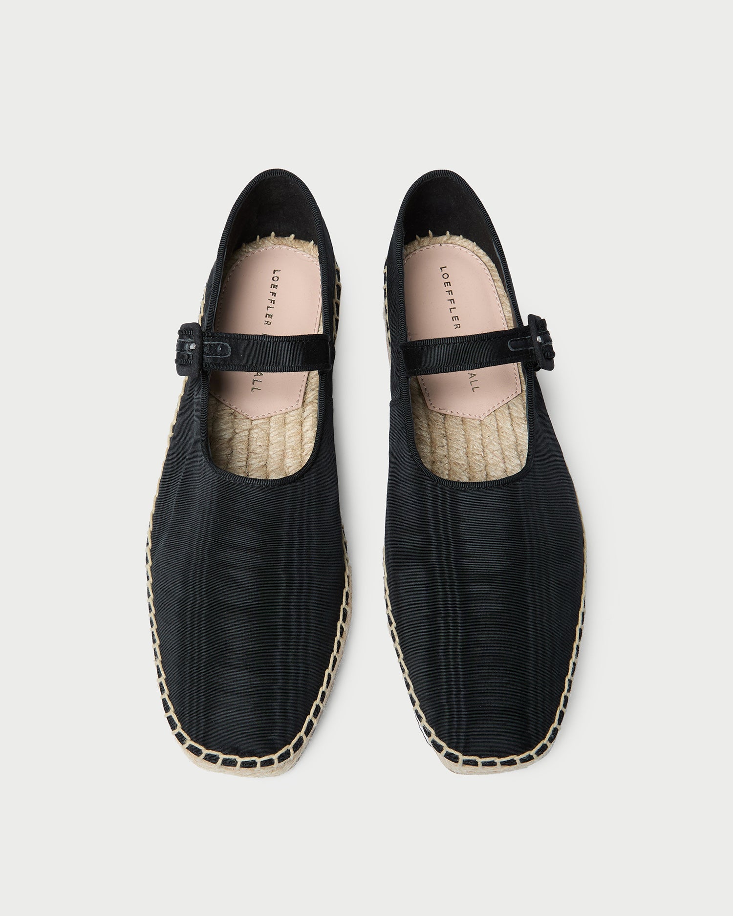 Clover Black Moiré Espadrille