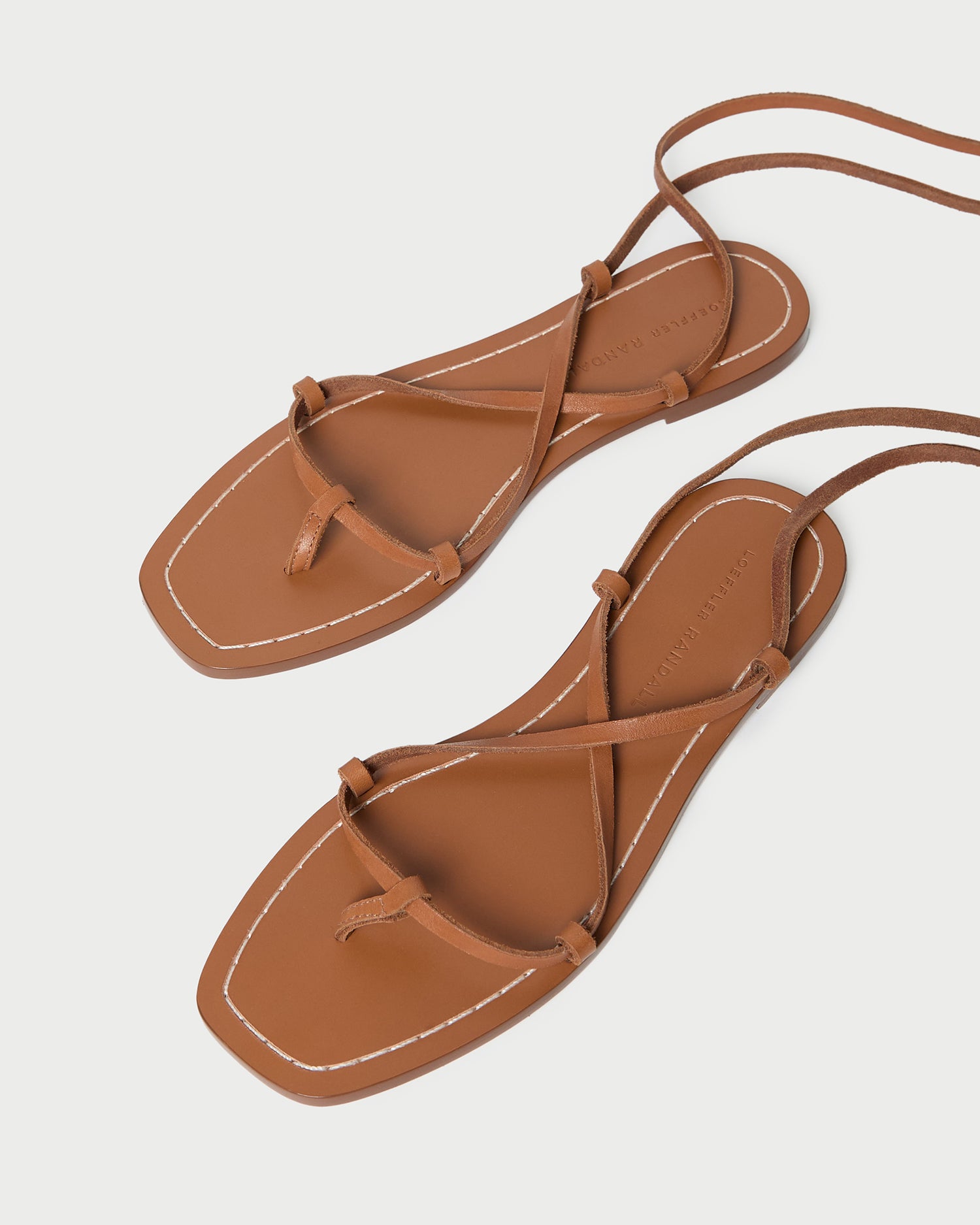 Lianna Cognac Lace-Up Sandal