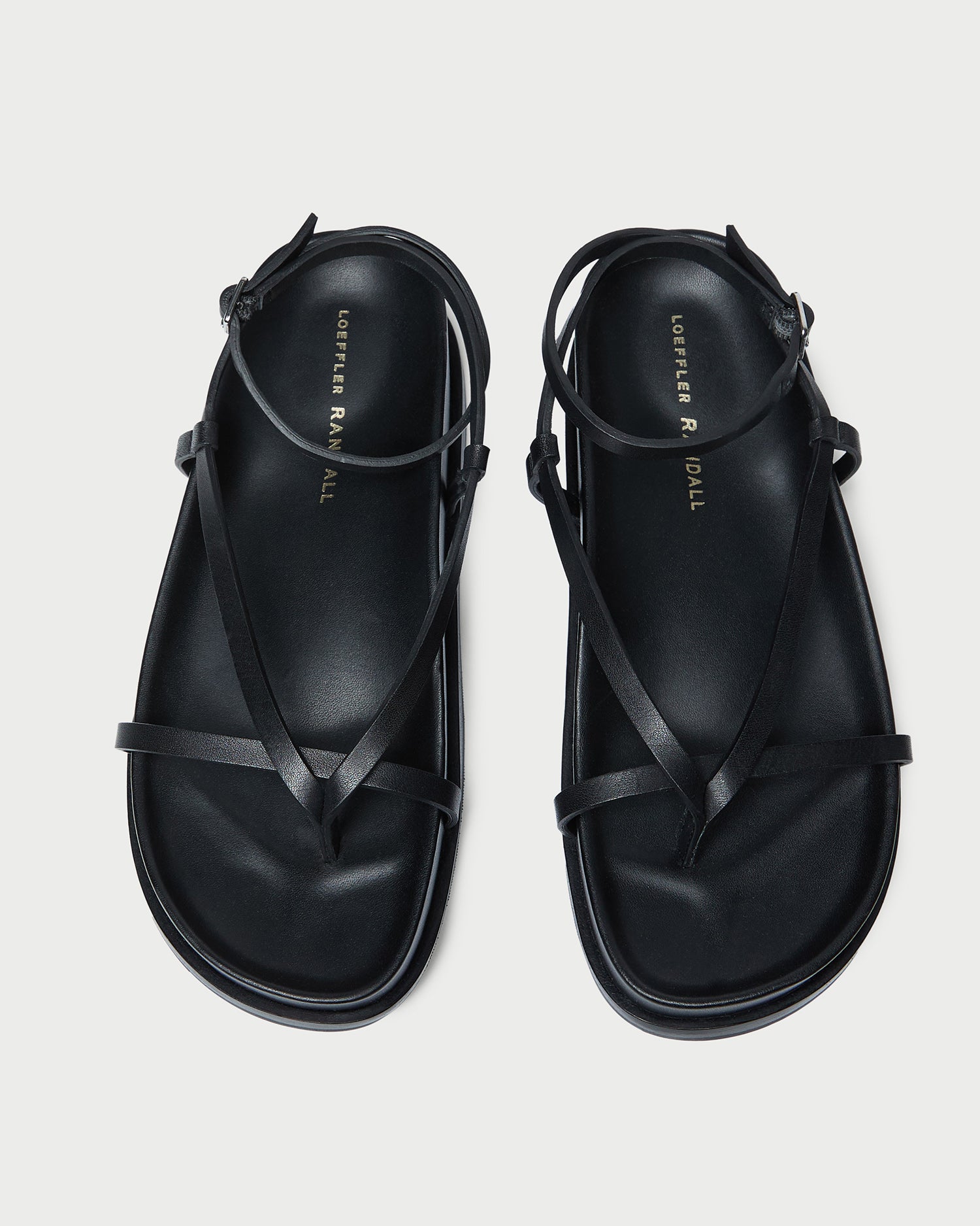 Sonny Black Leather Wrap Sandal