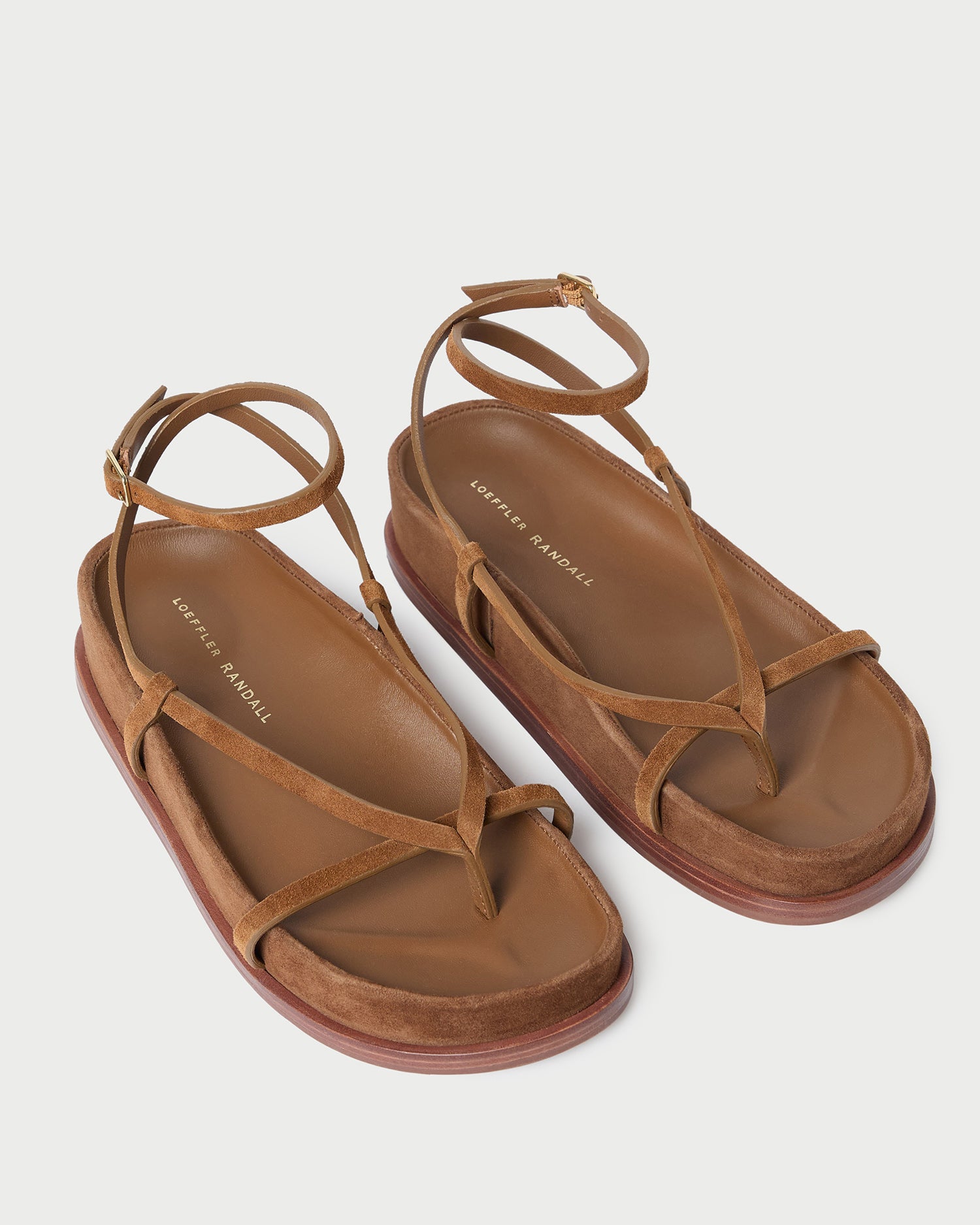 Sonny Cacao Suede Wrap Sandal