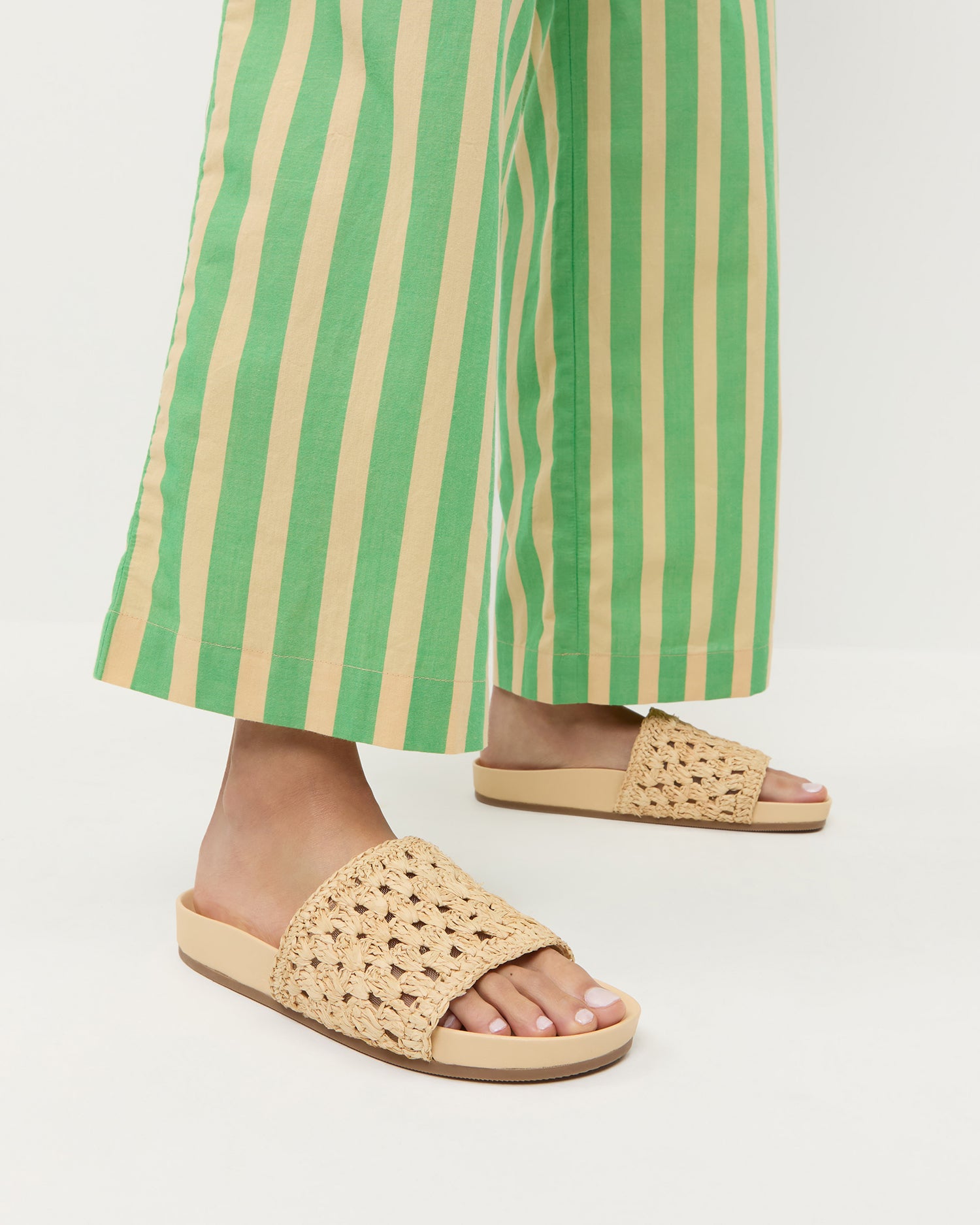 Henri Natural Crochet Sandal