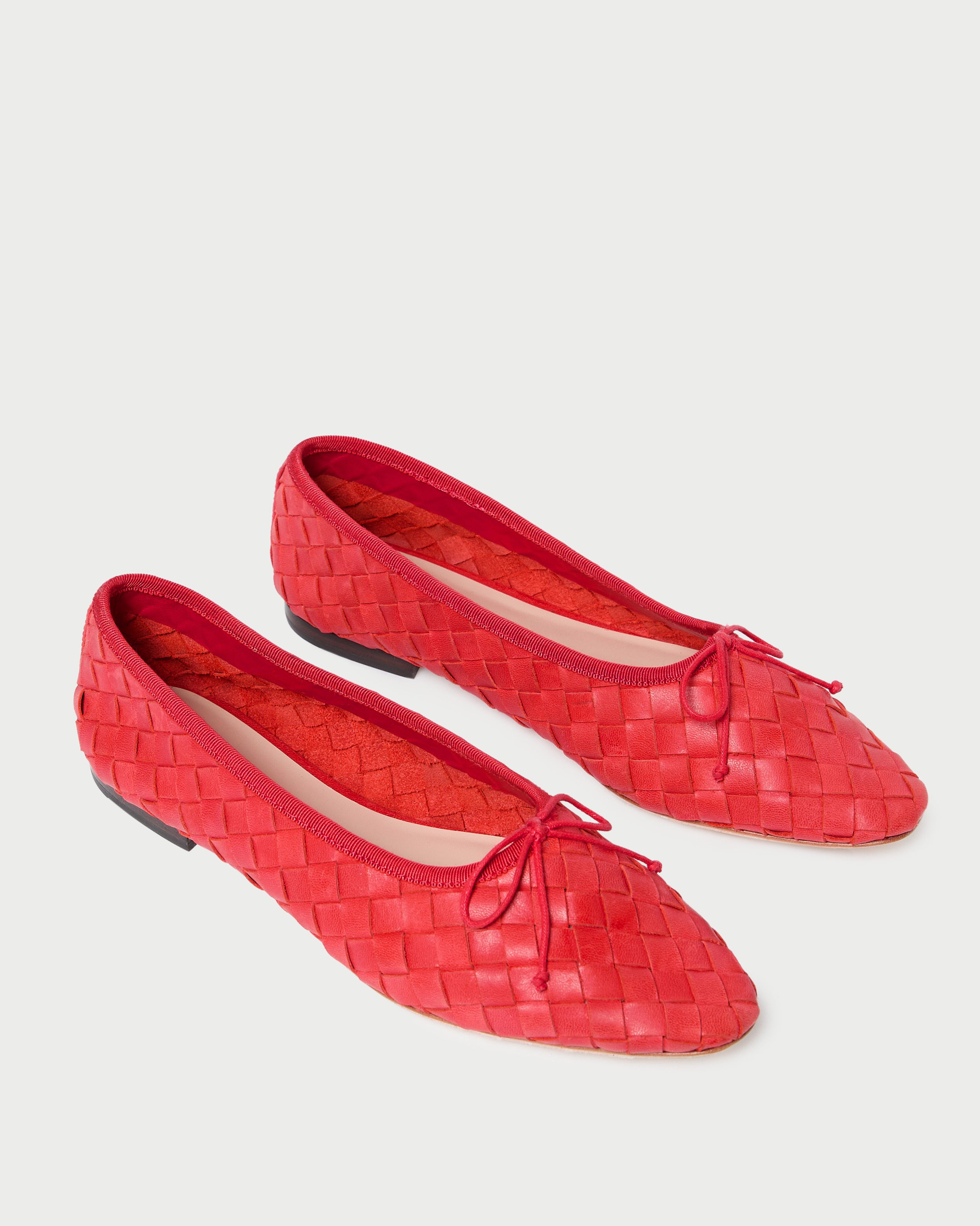 Landry Red Woven Ballet Flat