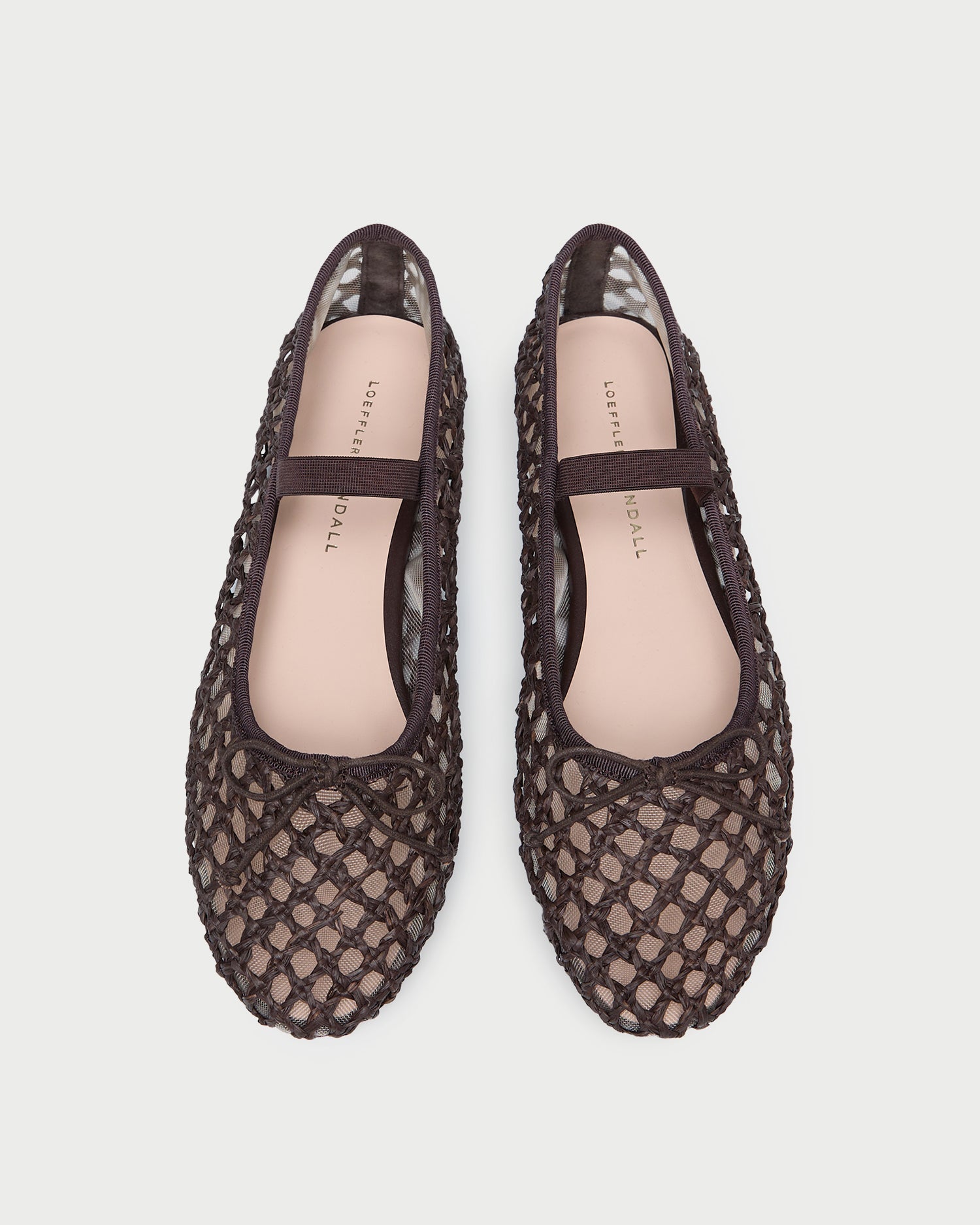 Leonie Chocolate Crochet Ballet Flat