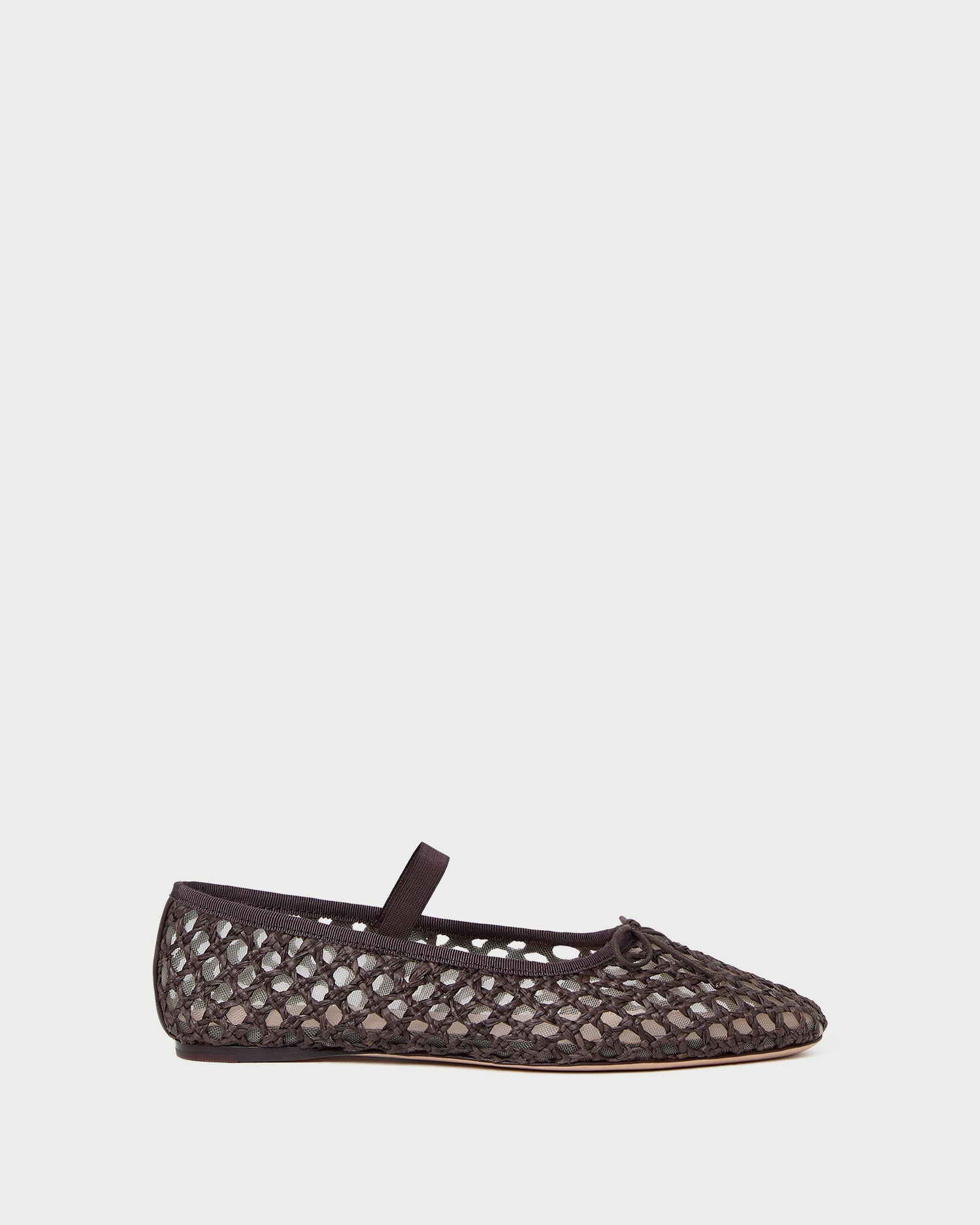 Leonie Chocolate Crochet Ballet Flat