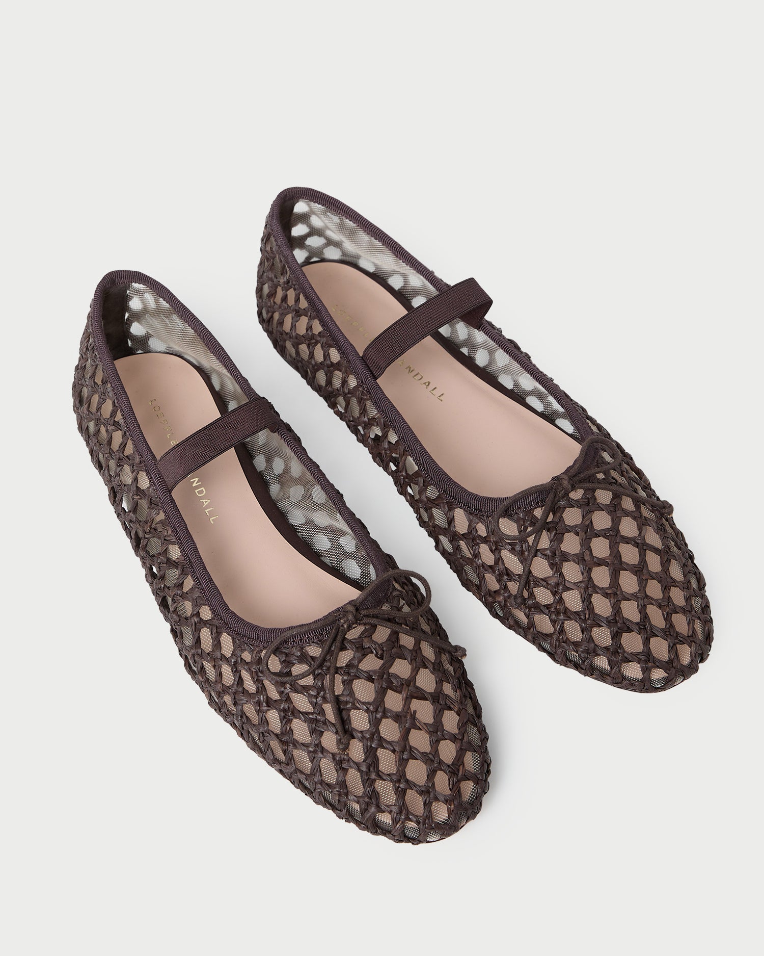 Leonie Chocolate Crochet Ballet Flat