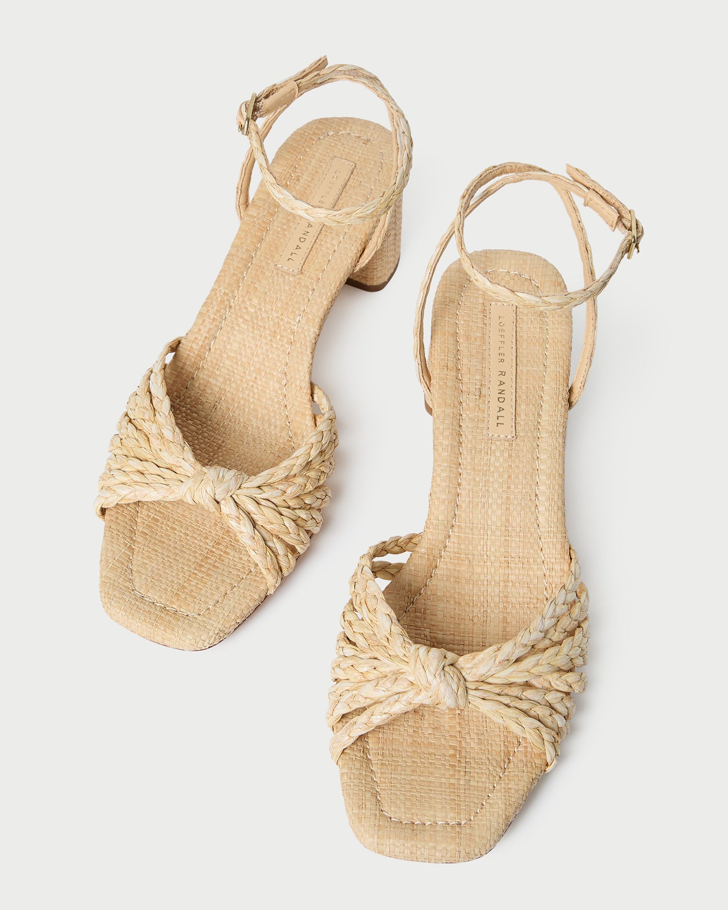 Riya Natural Knot Mid-Heel Sandal