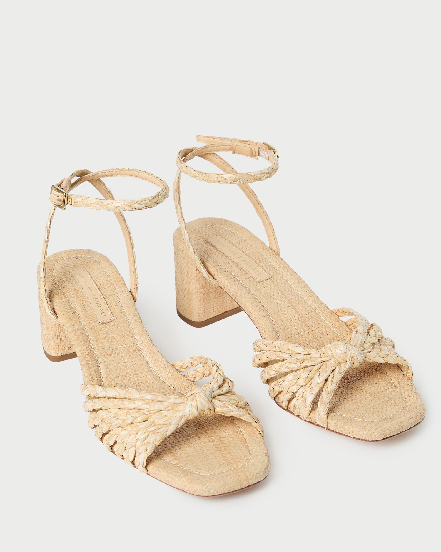 Riya Natural Knot Mid-Heel Sandal
