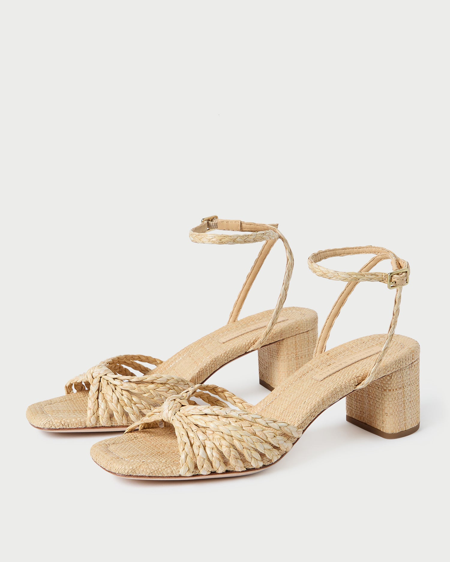 Riya Natural Knot Mid-Heel Sandal