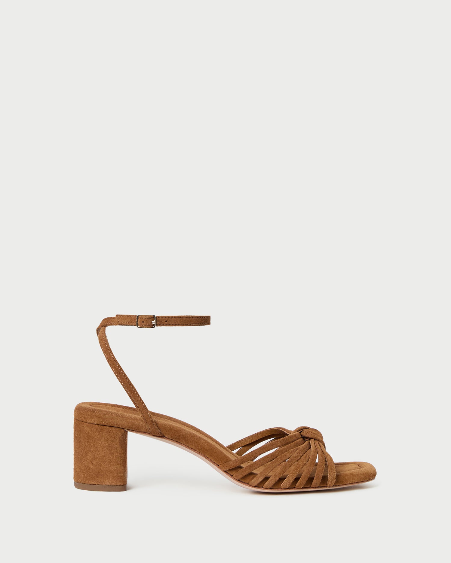 Olivia Cacao Knot Mid-Heel Sandal