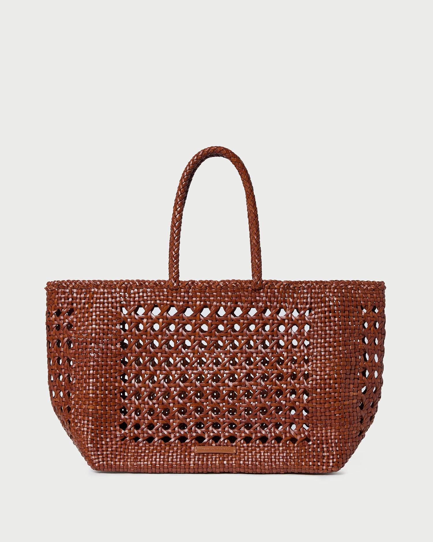 Klara Saddle Open-Weave Tote