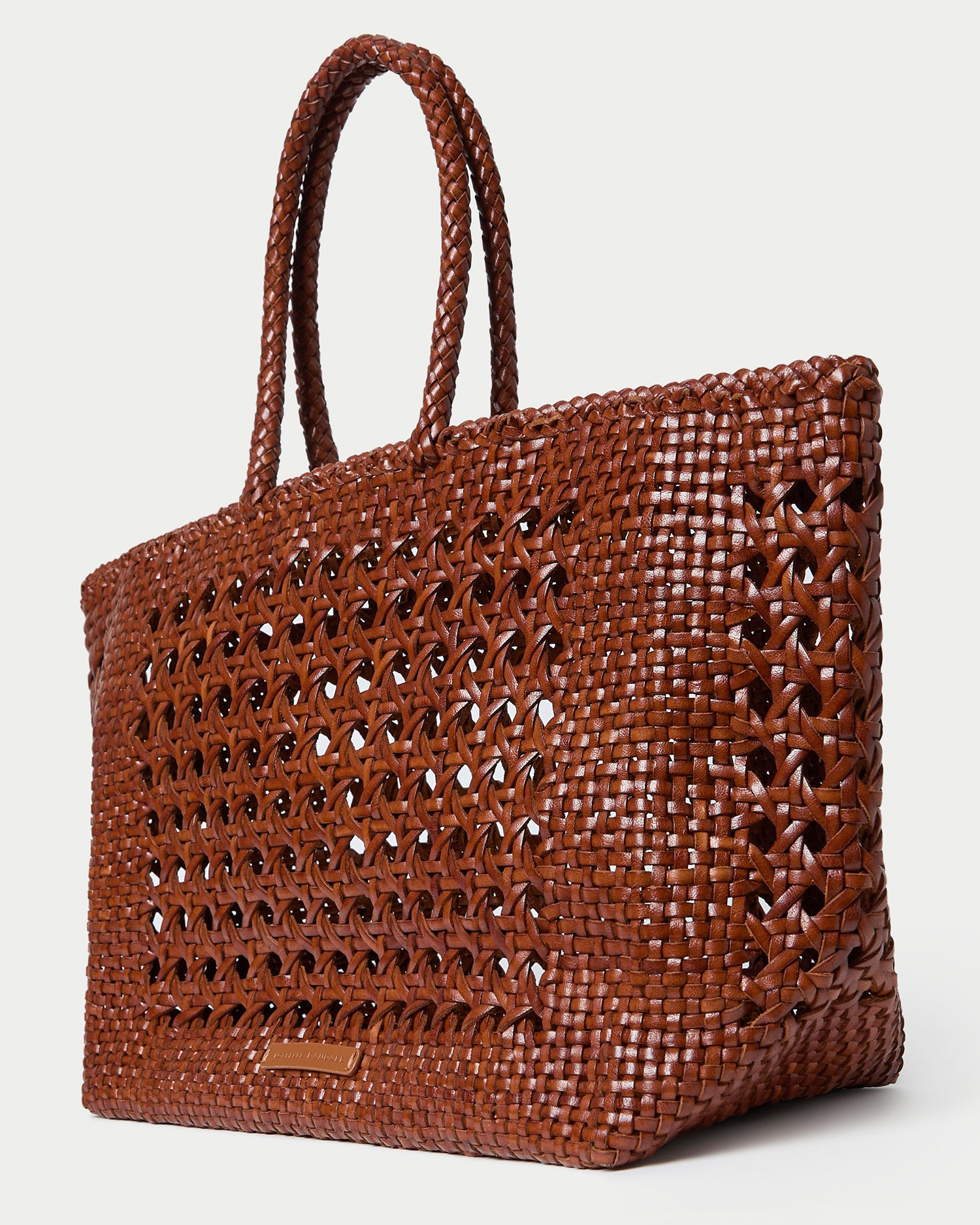 Klara Saddle Open-Weave Tote
