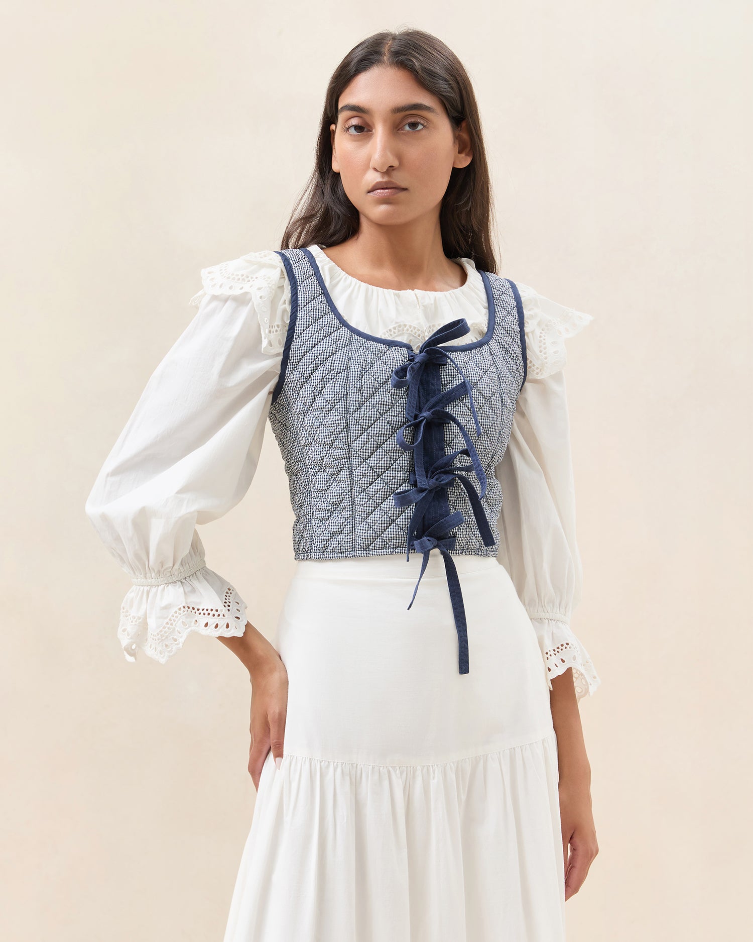 Callista Tie-Front Vest