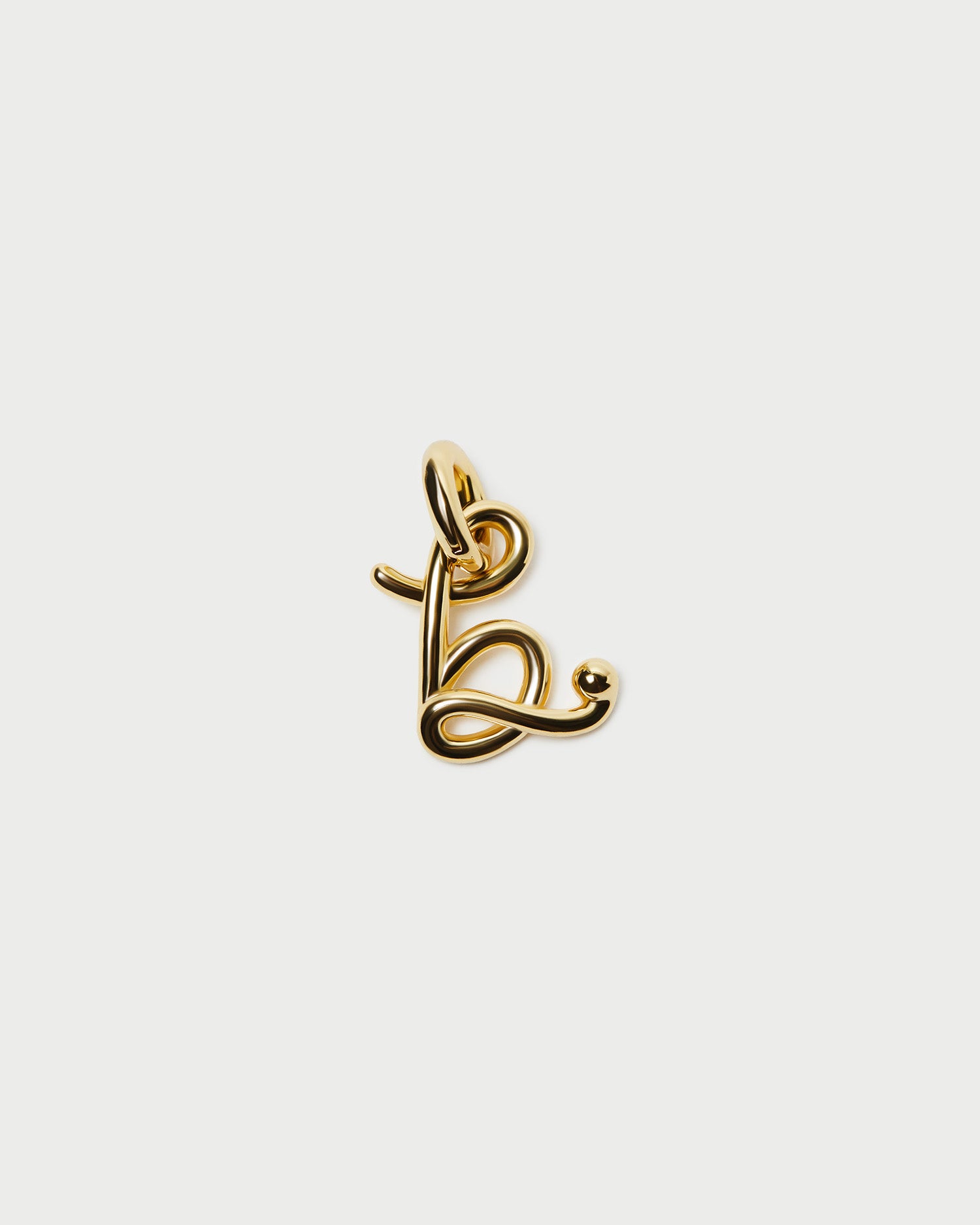 Small Gold Letter "B" Charm