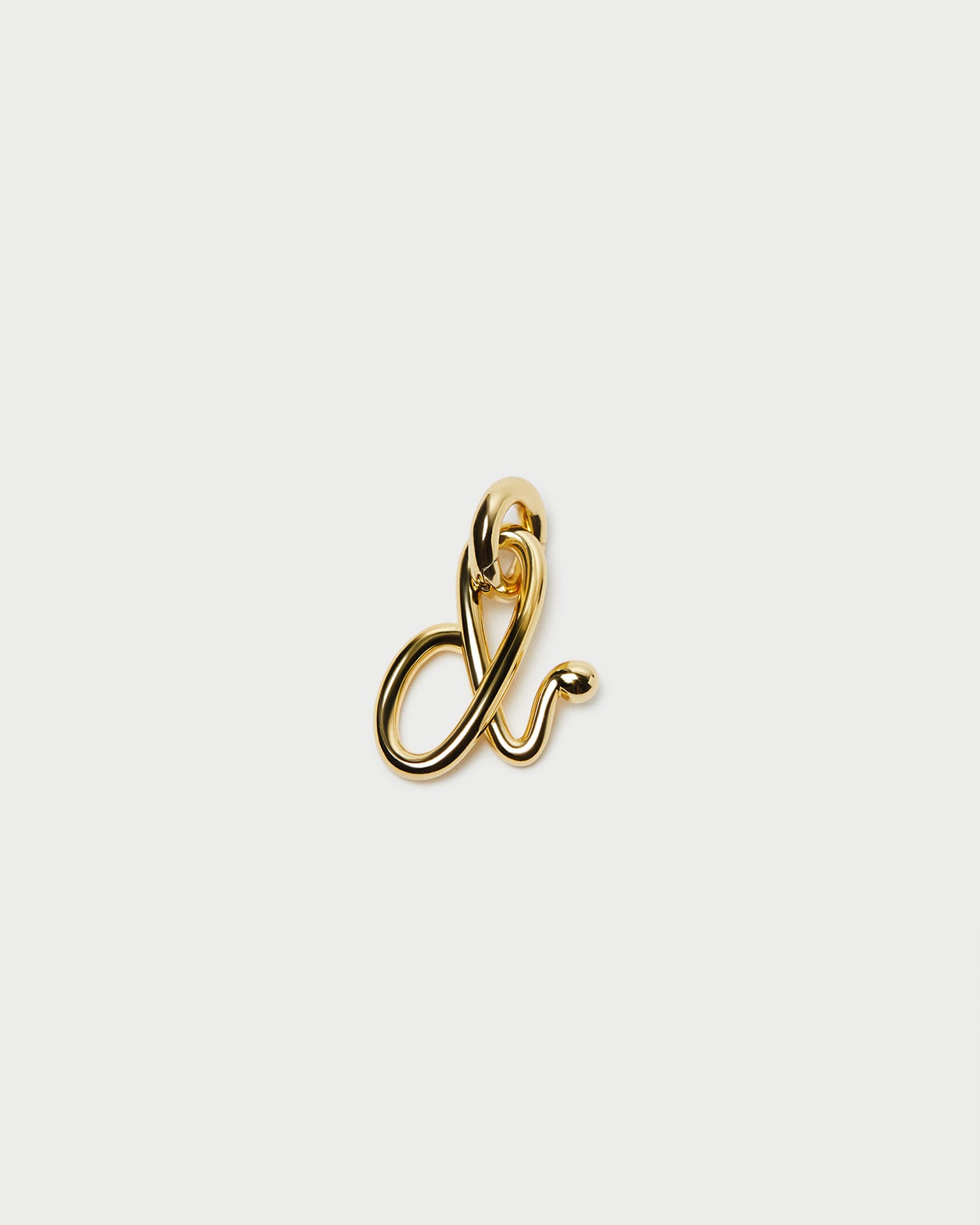 Small Gold Letter "D" Charm