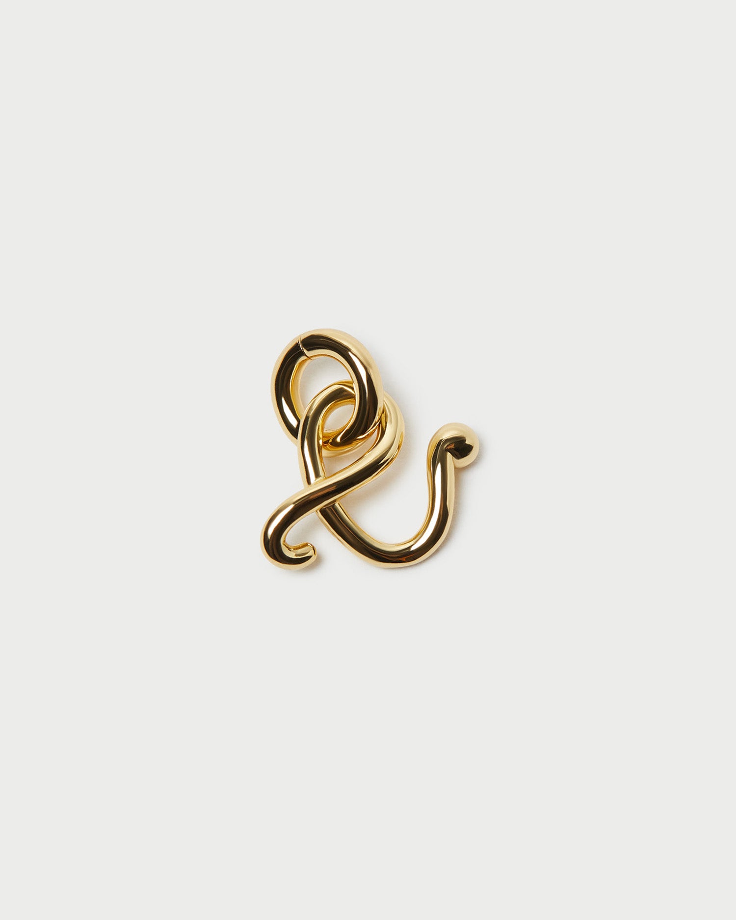 Small Gold Letter "E" Charm
