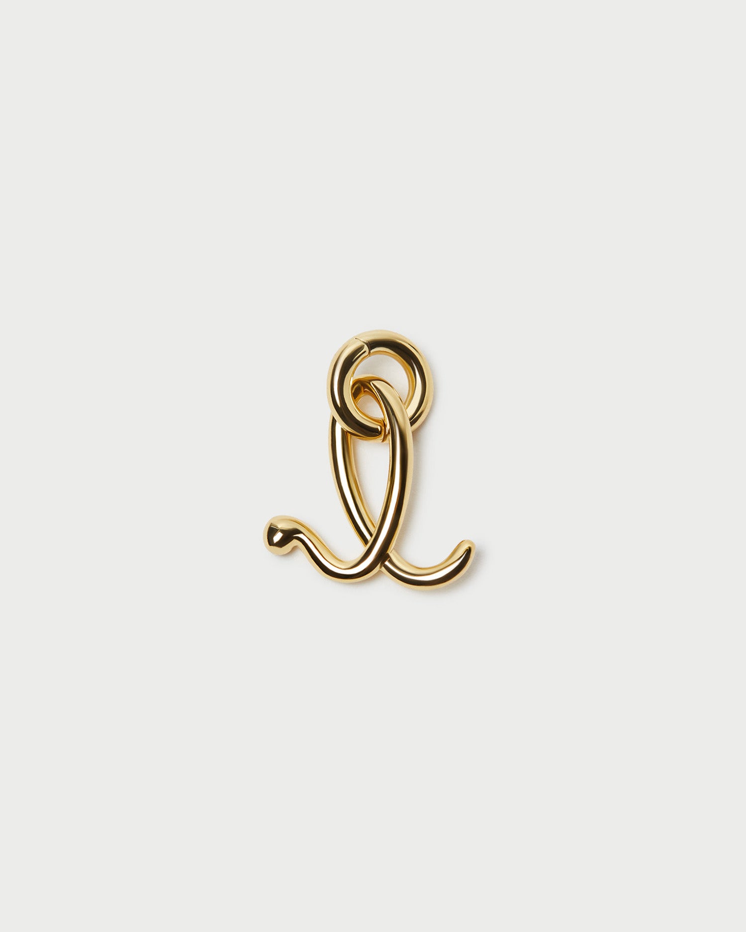 Small Gold Letter "L" Charm