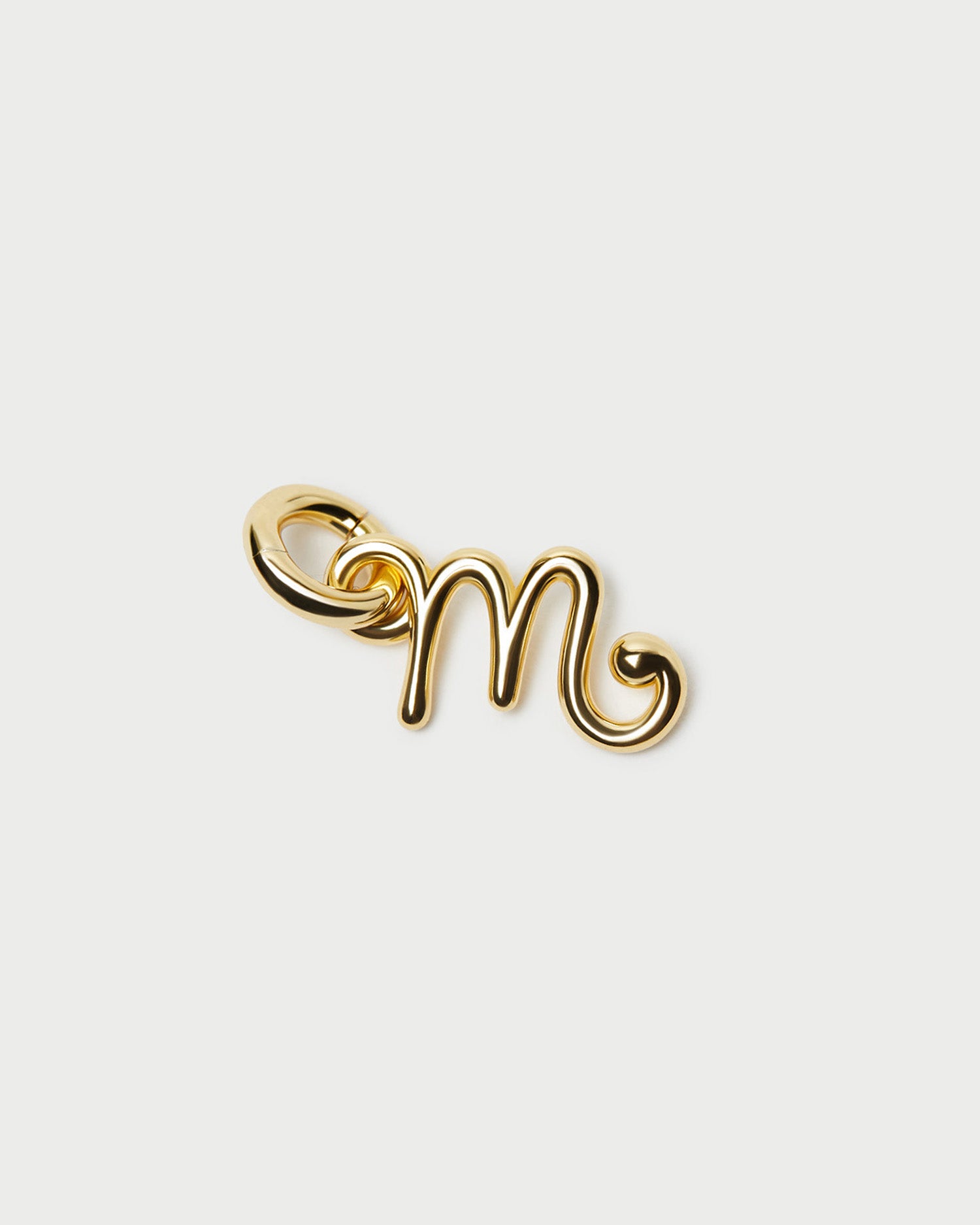 Small Gold Letter "M" Charm