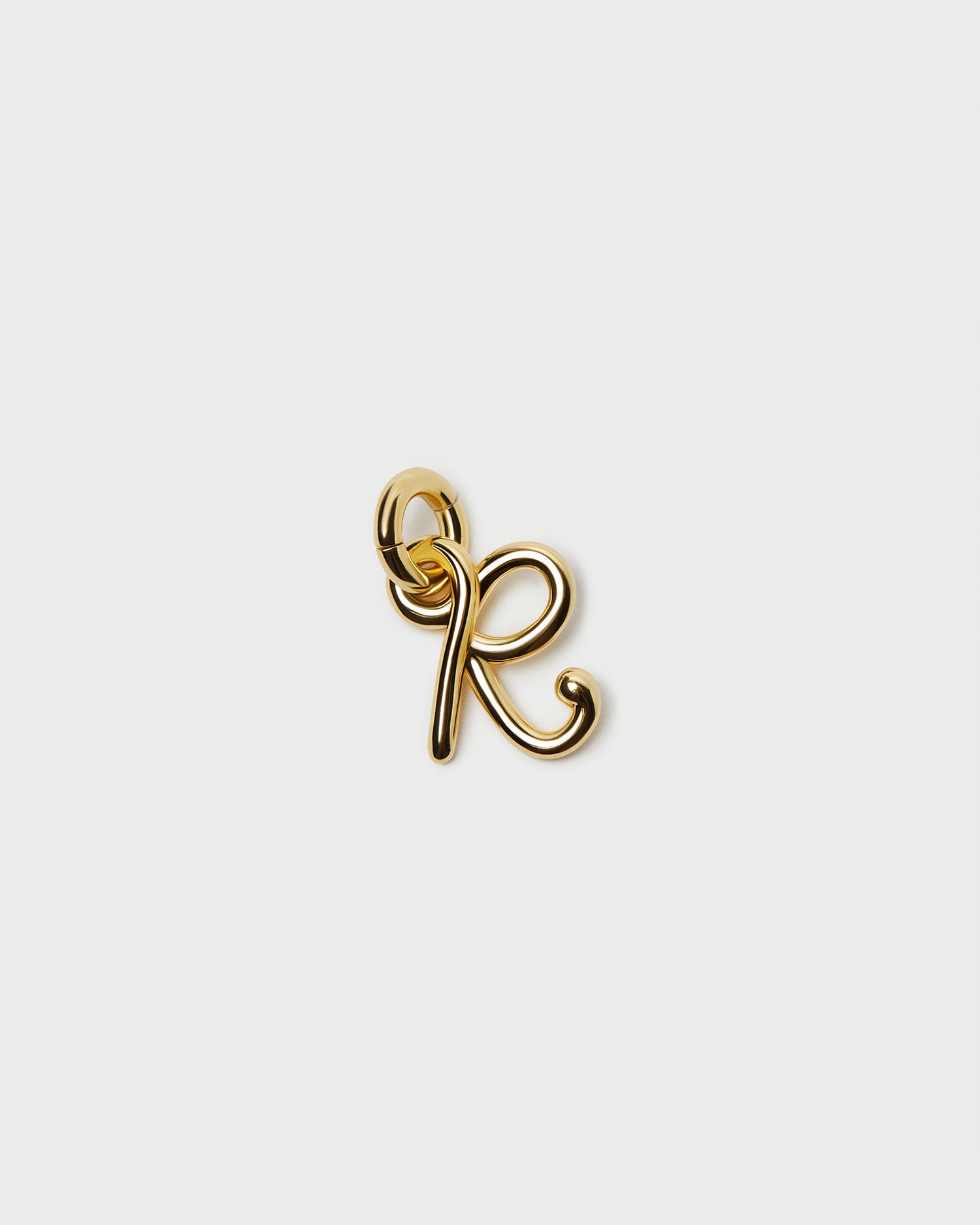 Small Gold Letter "R" Charm
