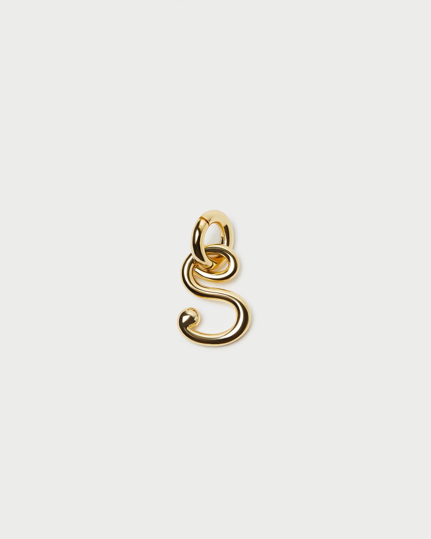 Small Gold Letter "S" Charm