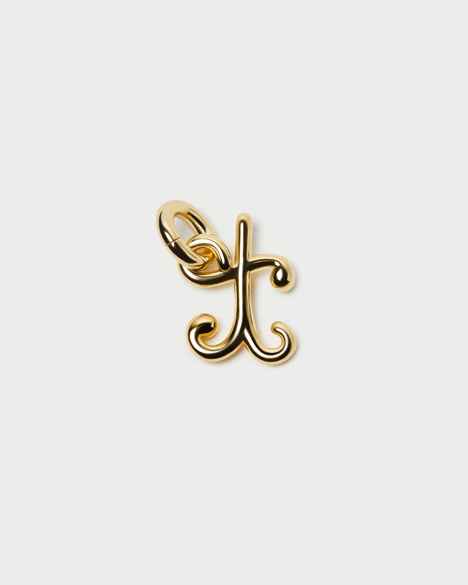 Small Gold Letter "T" Charm