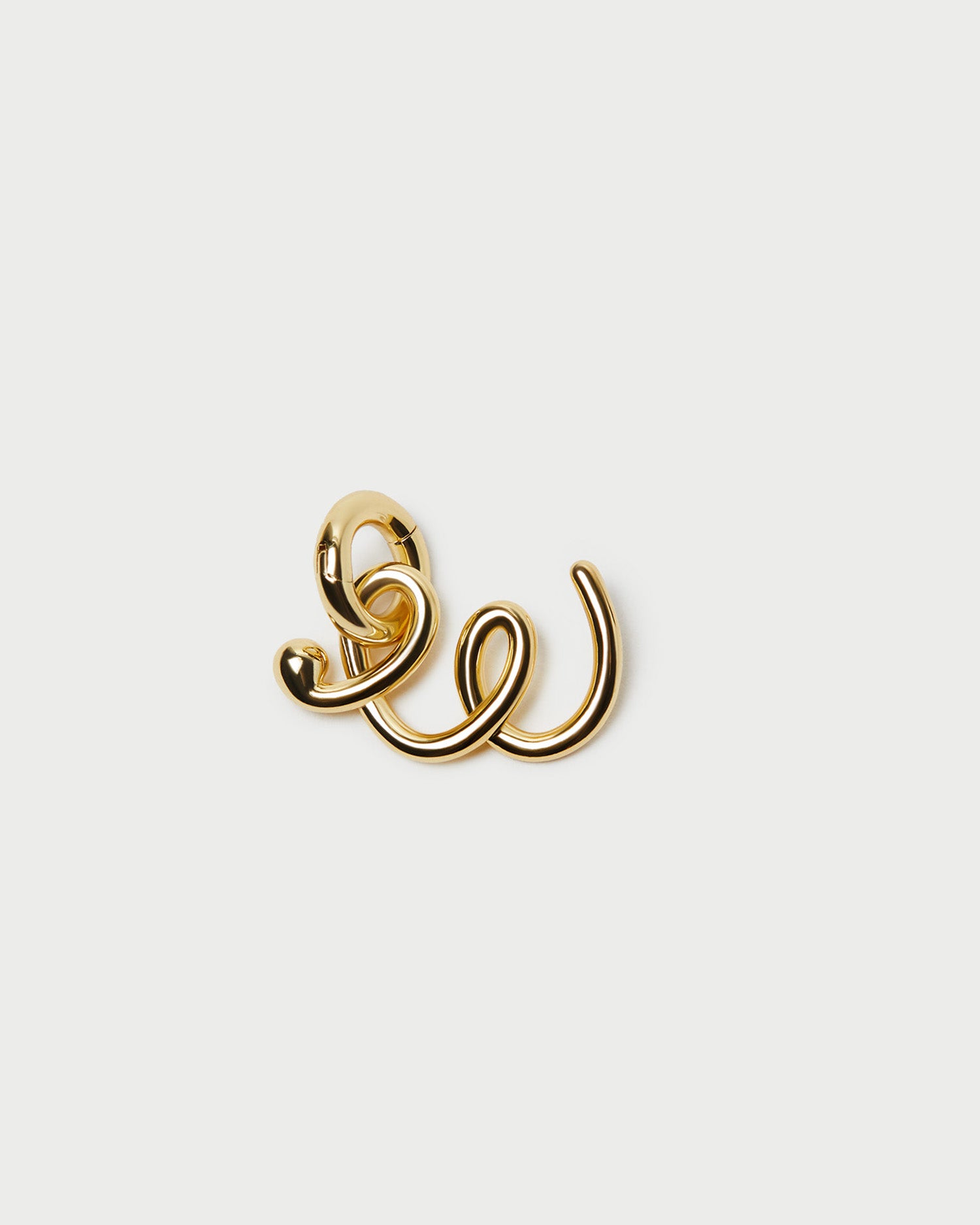 Small Gold Letter "W" Charm