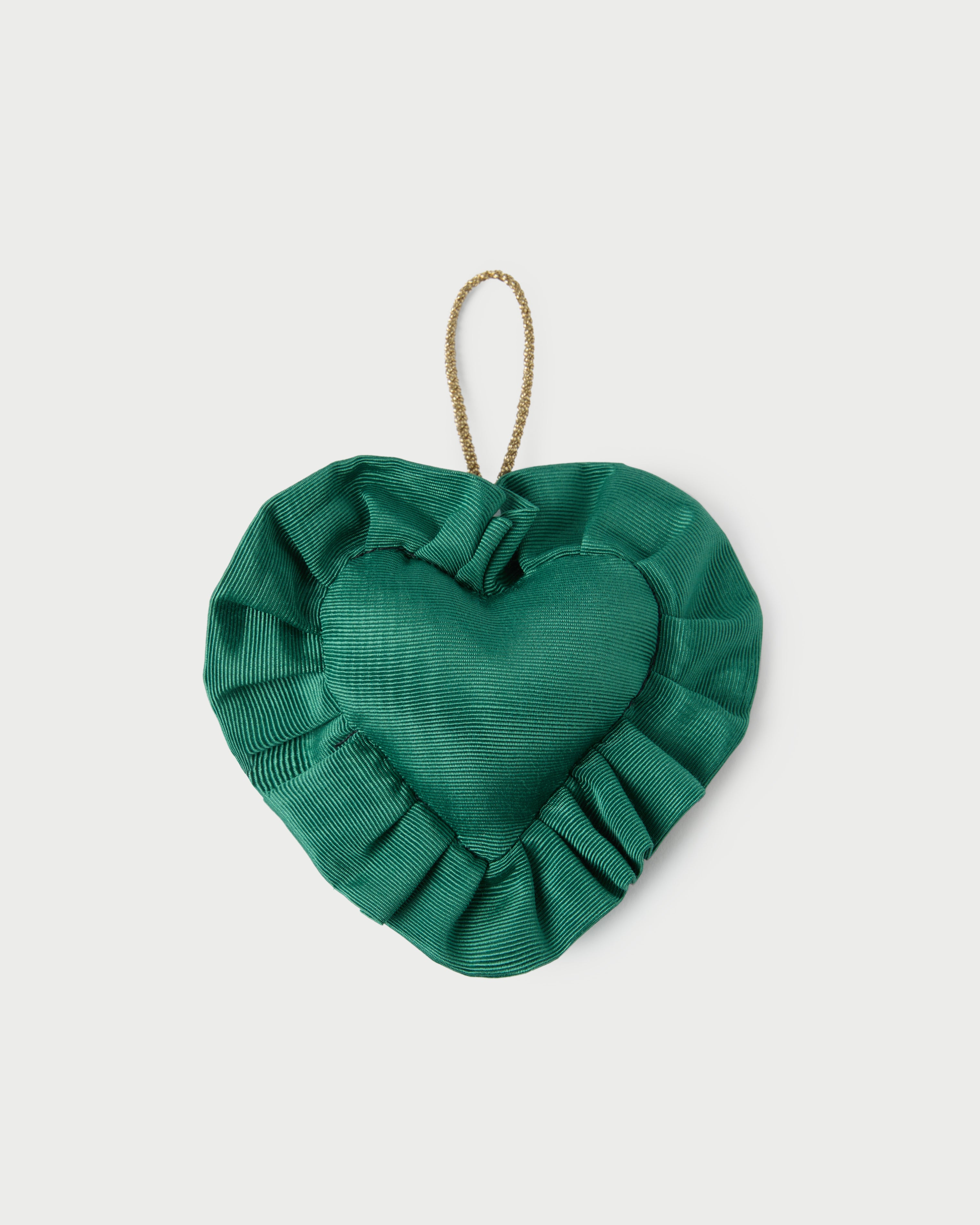 LR x Tara Roma Green Ruffle Heart Ornament