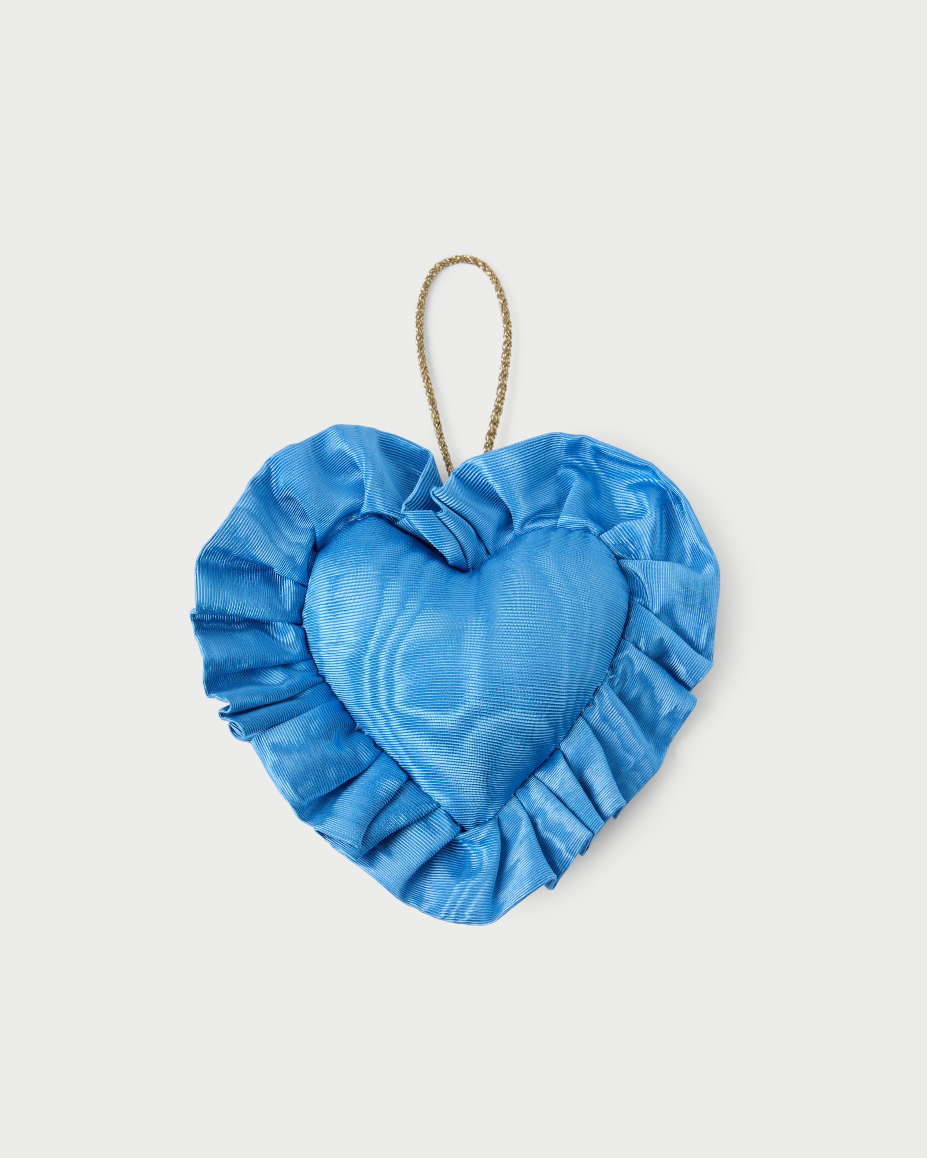 LR x Tara Roma Blue Ruffle Heart Ornament