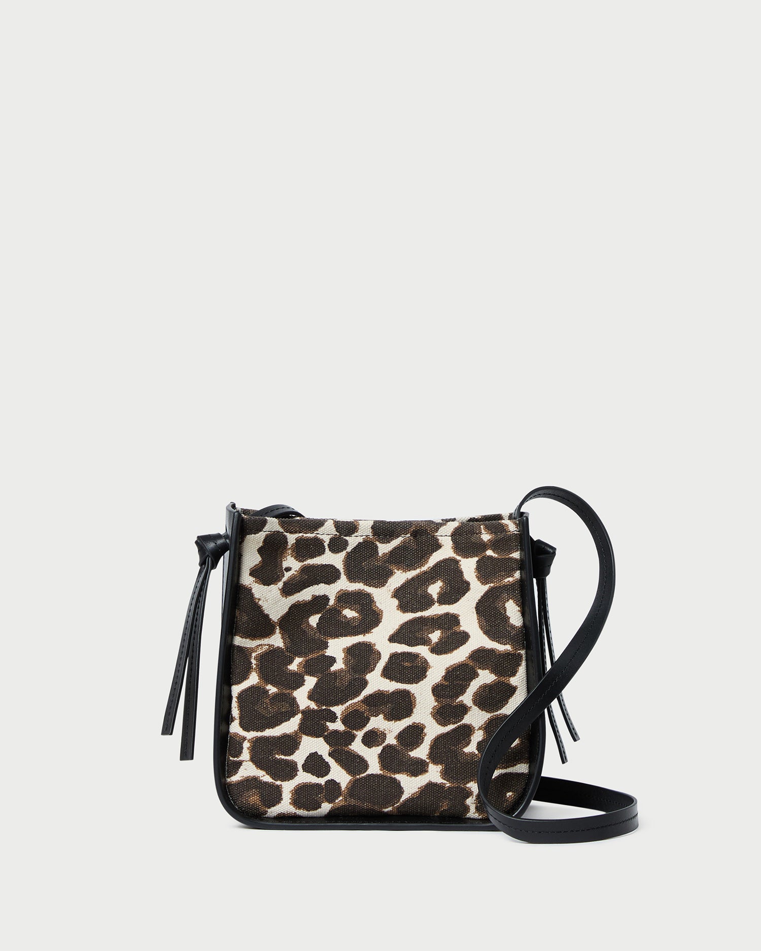 Avalon Leopard/Black Canvas Crossbody
