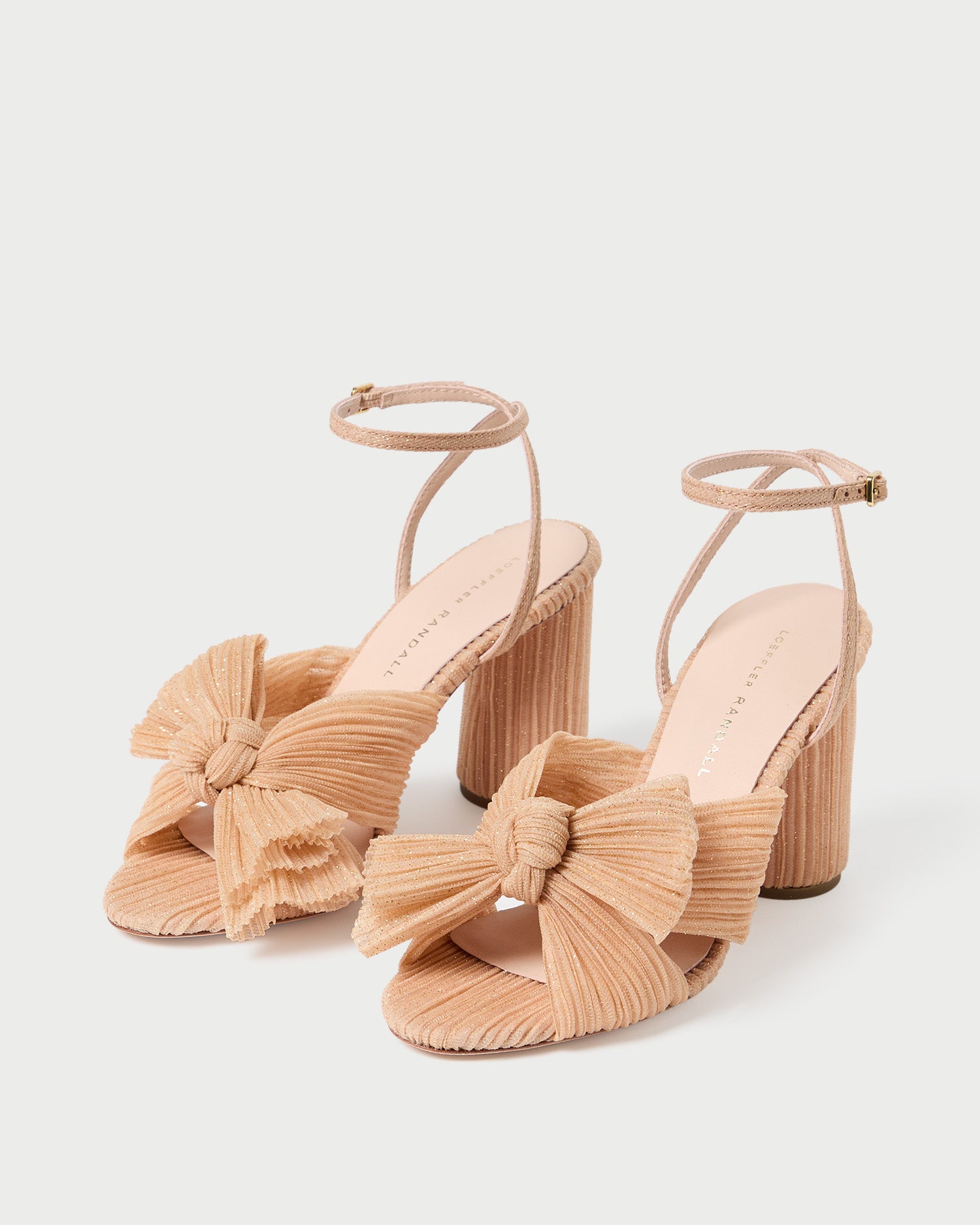 Camellia Glitter Beauty Bow Heel