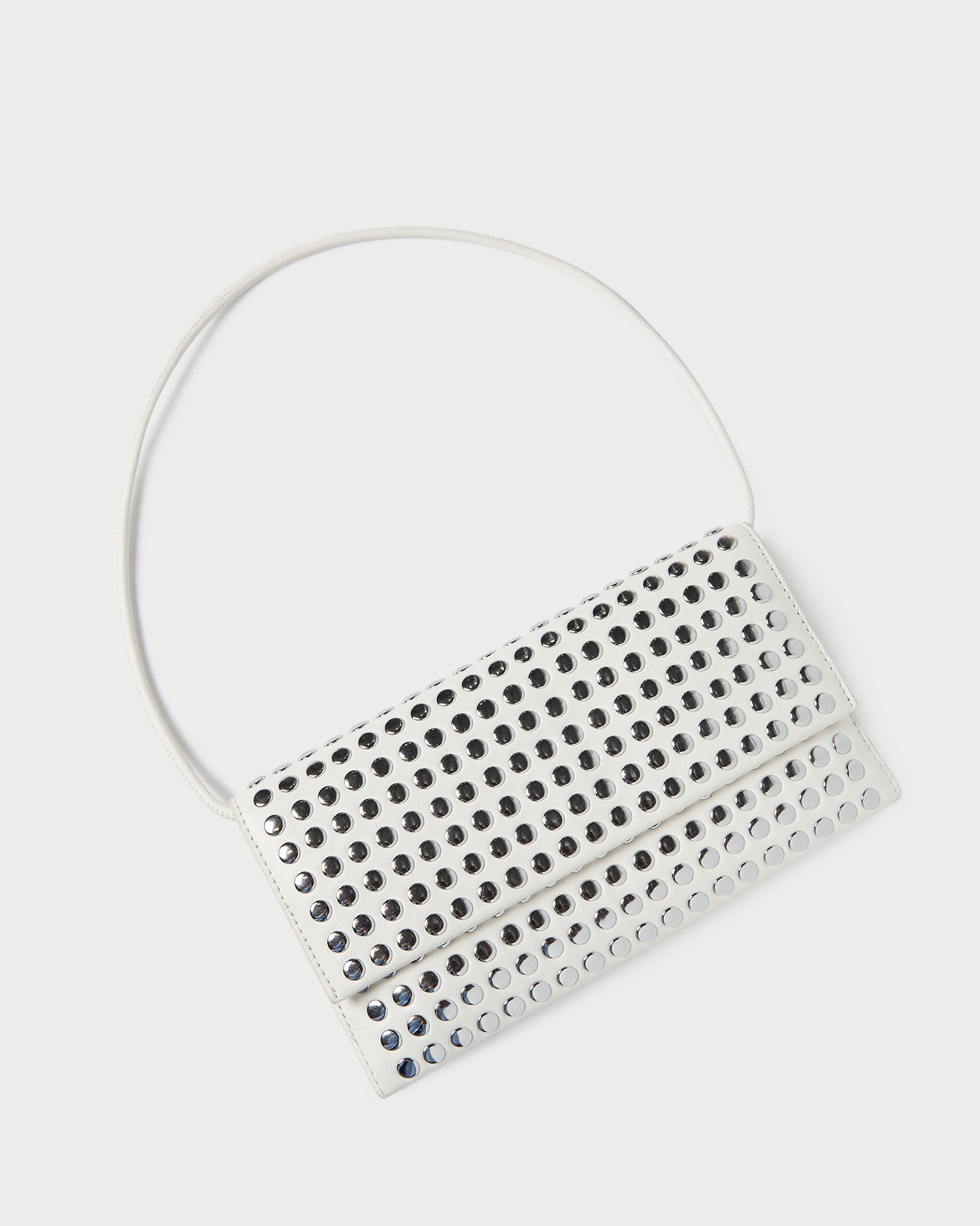 Charlee Ecru/Silver Shoulder Bag